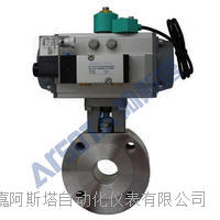 气动含附件超短型锻打对夹球阀  不锈钢锻打对夹球阀 