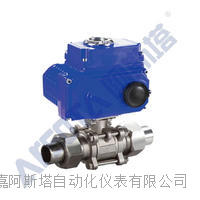 Q911F电动卡套外螺纹三片式对焊球阀 对夹式对焊球阀 三片式对焊球阀