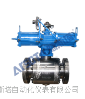 美标气动固定球阀 2205双相钢气动固定球阀  600L美标球阀